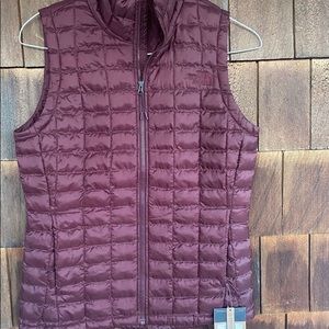 Women’s Maroon North Face Vest